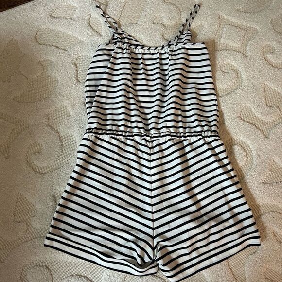 NEW J. Crew Black and White Striped Romper - Picture 5 of 5
